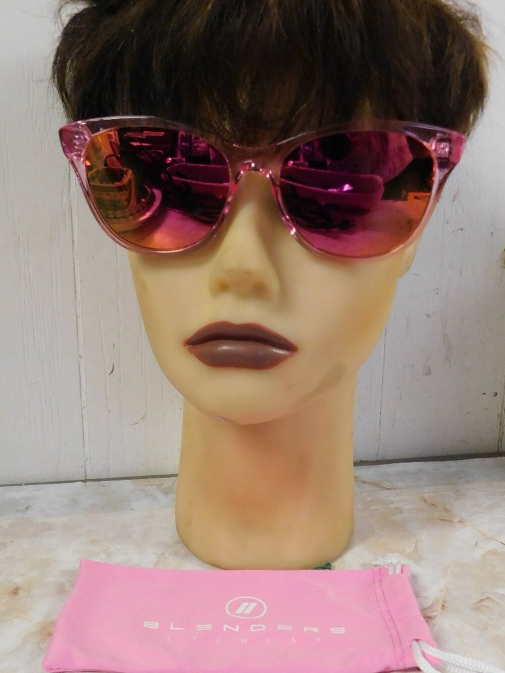 Blenders Neon Angel Mirrored Polarized Sunglasses w/ Bag